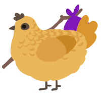 A honey and orange chicken with a half-lace pattern