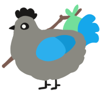 A ash and sky chicken