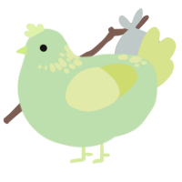 Beans, a gluppy and lemon chicken with a neck-speckle pattern