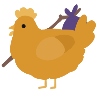 A orange chicken