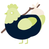 A tumblr and lemon chicken with a head pattern