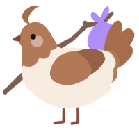 A cream and brown chicken with a head pattern