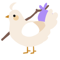 A cream chicken