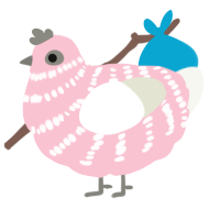 Strawberry Milk, a rose and white chicken with a bar pattern