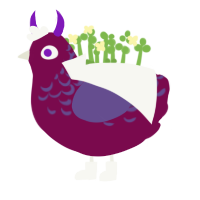 Palindrome, a wine and overcast chicken with a half-lace pattern