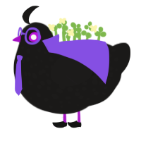 Night city, a sable chicken with a speckle pattern