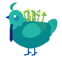 blue babadeedabadi, a teal and turquoise chicken with a head pattern