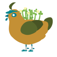 Tai, a gold and olive chicken
