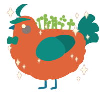 Arturo, a vermilion and sea chicken