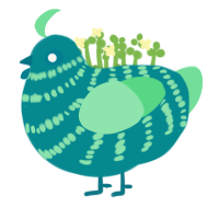 清湖, a teal and spring chicken with a bar pattern