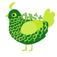 Jambalaya, a leaf and lime chicken with a lace pattern