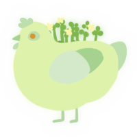 Radium, a apple and gluppy chicken