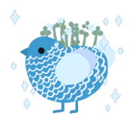 Ice Dagger Sr, a cerulean and mist chicken with a lace pattern