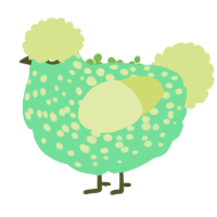 Zombie, a spring and lemon chicken with a speckle pattern
