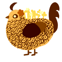 un-grateful creature, a grey and silver chicken with a double-lace pattern