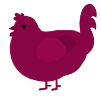 Maroon, a maroon chicken