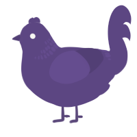 Overcast I, a overcast chicken with a neck-band pattern