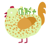 peeled apple, a apple and orange chicken with a speckle pattern