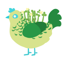 lemon tea classic, a lemon and viridian chicken with a half-lace pattern