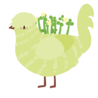 Honeydew, a lemon chicken with a bar pattern