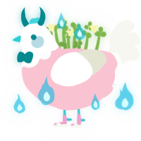 Trans Wrongs, a rose and white chicken with a head pattern