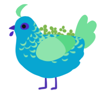 Incel Tears, a cerulean and spring chicken with a half-lace pattern