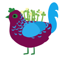 wax, a wine and sky chicken with a half-lace pattern