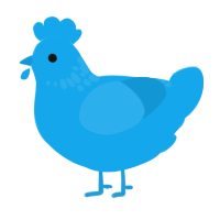 A sky chicken with a neck-speckle pattern