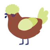A russet and lemon chicken