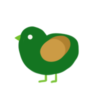 A leaf and gold chicken