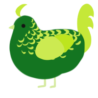 A leaf and lime chicken with a half-lace pattern