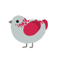 Heather, a silver and crimson chicken with a neck-speckle pattern