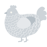 A mist chicken with a lace pattern