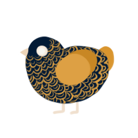 Yakun, a tumblr and honey chicken with a double-lace pattern