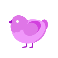 Dilly Dilly, a lavender chicken with a head pattern