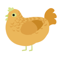 A honey and orange chicken with a half-lace pattern