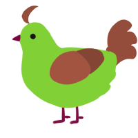 A grass and russet chicken