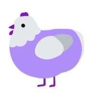 Class Of 101, a lilac and mist chicken with a head pattern