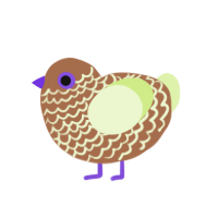 (unnamed), a brown and apple chicken with a lace pattern