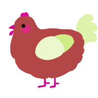 A red and apple chicken