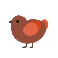 (unnamed), a russet and vermilion chicken