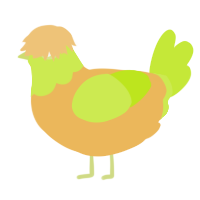 A honey and lime chicken with a head pattern