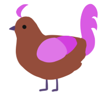 A russet and orchid chicken