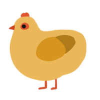 A honey and ochre chicken