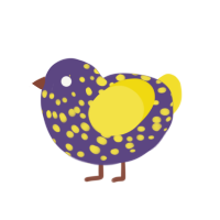 Fireflyer, a overcast and yellow chicken with a speckle pattern