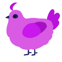 A orchid and amethyst chicken