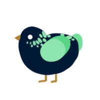 Discosoma, a tumblr and spring chicken with a neck-speckle pattern