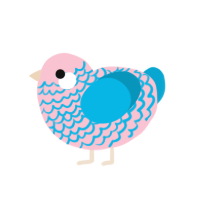 (unnamed), a rose and cerulean chicken with a lace pattern