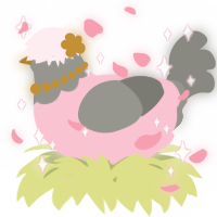 A rose and ash chicken with a head pattern