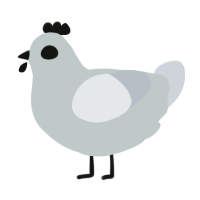 A silver and mist chicken